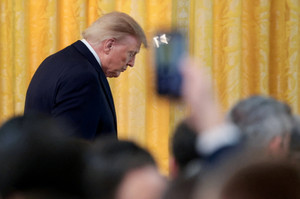 US President Trump hosts a Hispanic Heritage Month reception at the White House in Washington, D.C.