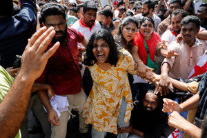 Protest against India's Chief Election Commissioner Gyanesh Kumar, in New Delhi