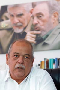 Cuba’s Minister of Energy and Mines Vicente de la O Levy speaks with Reuters, in Havana