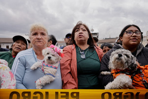 Devotees take their pets for blessing during Saint Francis of Assisi celebrations in Quito